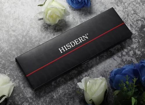 Miniatura 6 de HISDERN Corbatas florales tejidas clásicas de 3.4 pulgadas para hombre, corbata formal, bolsillo cuadrado para boda con caja de regalo de pañuelo