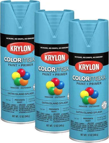 Miniatura 97 de Krylon K05599007 COLORmaxx Pintura en aerosol y base para uso en interiores y exteriores, color gris brillante para maquinaria, 12 onzas