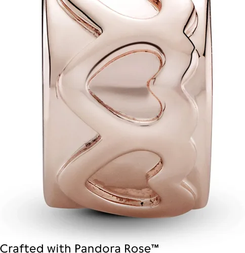 Miniatura 3 de PANDORA Joyería Row of Hearts Rose Charm Metal no aplica