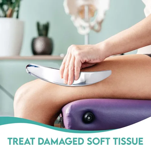 Miniatura 4 de COZLOW Juego de herramientas de raspador muscular 2 en 1, herramientas de masaje para raspar la piel para terapia IASTM, Gua Sha de tejido profundo