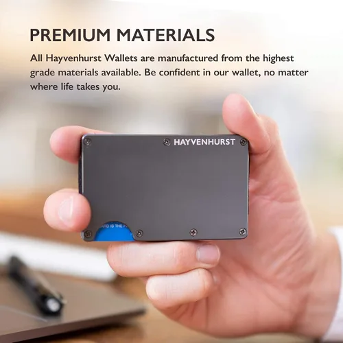 Miniatura 5 de Billetera de metal con clip para dinero Iron cartera Rfid