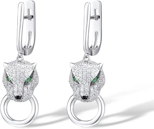 Miniatura 2 de Santuzza Aretes hipoalergénicos de plata de ley para mujer