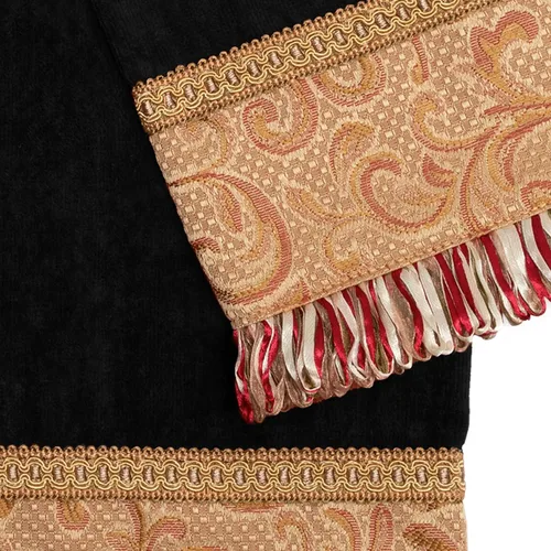 Miniatura 3 de Sherry Kline Swirl Paisley - Juego de toallas decorativas de 3 piezas, algodón puro, 1 toalla de baño, toalla de manos y puntas, extra absorbente