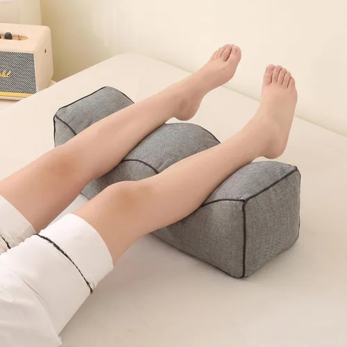 Miniatura 5 de Almohada ergonómica para piernas con diseño de ondas, cojín ajustable para apoyo lumbar y de pie para embarazo, alivio del dolor de espalda y uso