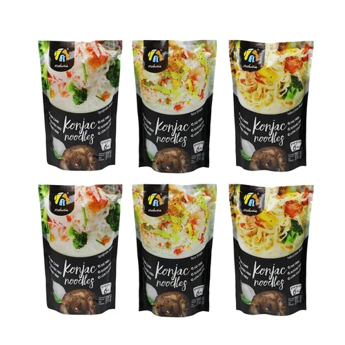Miniatura 10 de Hethstia Konjac Noodles Angel Hair - Paquete de 6 fideos Shirataki, bajo en calorías, bajo en carbohidratos, sin azúcar, sin gluten, apto para dieta