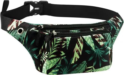 Miniatura 9 de Kamo Fanny Pack, Riñonera Mochila Impermeable Durable Poliéster Pequeño para el aire libre Ligero bolsa cruzada, bolso de día para Mujeres Hombres