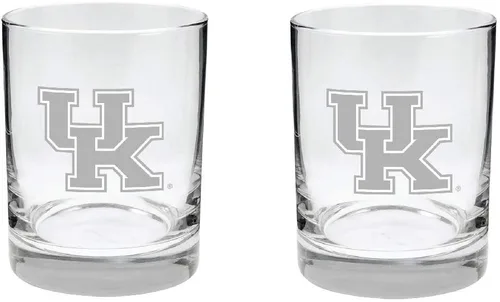 Miniatura 48 de Texas A&M Aggies - Juego de 2 vasos (2 caras), acabado satinado, roca (o whisky)