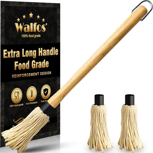 Miniatura 10 de Walfos Juego de 5 cepillos de silicona para repostería, resistentes al calor, perfectos para hornear, parrilla de barbacoa, cocina de cocina, núcleo