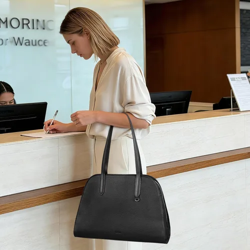 Miniatura 2 de befen Genuine Leather Tote Bag for Women Multi-Pockets Designer Shoulder Tote Work Purse Satchel Handbags
