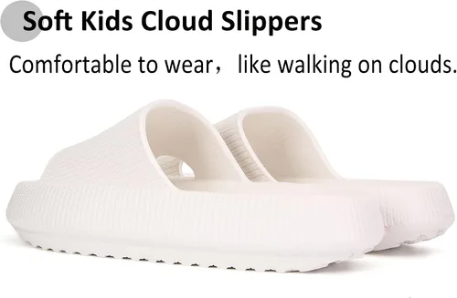 Miniatura 2 de sharllen Sandalias de nube para niños y niñas, pantuflas de casa, cómodas pantuflas de nube para niños, antideslizantes, para niñas, sandalias