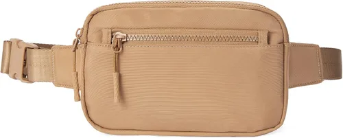 Miniatura 6 de Telena Riñoneras para mujeres y hombres, a la moda, con correas ajustables, 1-marrón claro, Riñoneras de moda