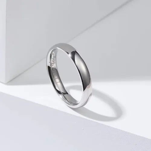 Miniatura 71 de King Will Alianza de boda de acero inoxidable 316L para hombres y mujeres, anillo de boda de 0.31 a 0.315 pulgadas de ancho, chapado en negro