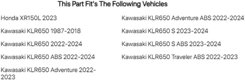 Miniatura 4 de Tusk Estriberas de Carrera de Billete con Muelles Compatibles con Kawasaki KLR650 1987-2018, 2022-2025
