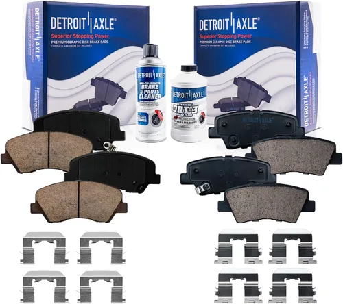 Miniatura 82 de Detroit Axle - Pastillas de Freno para Nissan Altima Sentra 350Z Juke INFINITI G35, Pastillas de Freno Cerámica Delanteras y Traseras Reemplazo