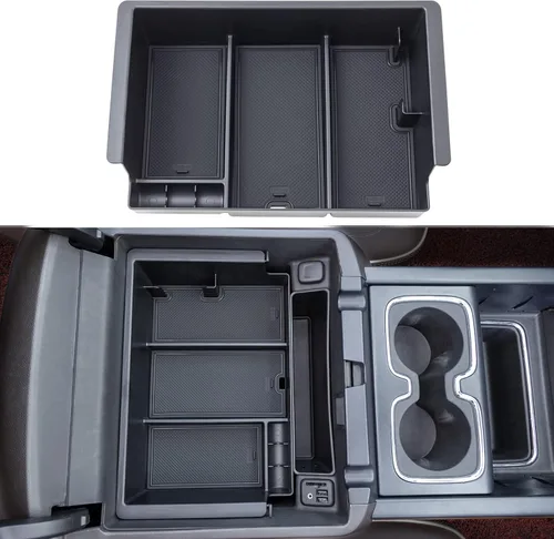JKCOVER Compatible con Chevy Silverado/GMC Sierra 2014-2018 y Chevy Tahoe Suburban/GMC Yukon 2015-2020 Accesorios de bandeja organizadora de consola