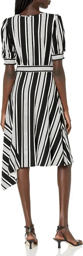 Miniatura 2 de KARL LAGERFELD Womens Striped Knit Midi