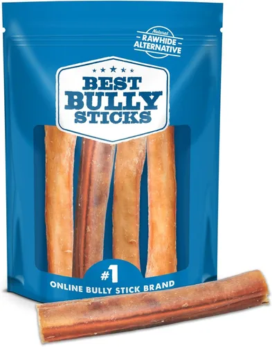 Miniatura 8 de Best Bully Sticks - Palitos de Bully Ahumados con Nogal Jumbo de 6 Pulgadas - 12 Unidades (Paquete de 1) - Natural, Sin Granos y Sin Olor, Aroma