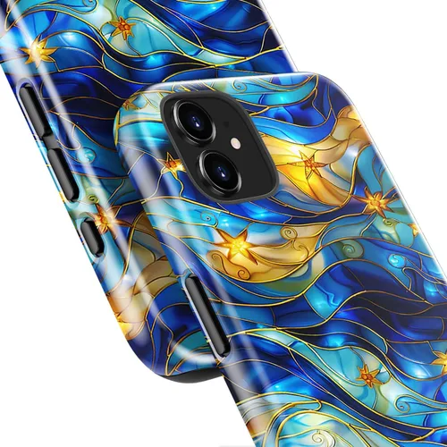 Miniatura 7 de LUHOURI Funda para iPhone 12 Mini, compatible con carga inalámbrica, doble capa, interior de silicona suave + carcasa exterior dura, bonito diseño