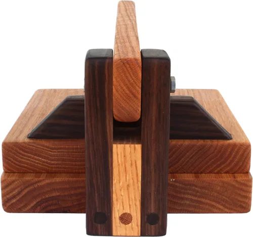 Miniatura 4 de Prensa de tortilla de 8 pulgadas de roble rojo – Elaborada a mano, fabricante de tortillas de madera dura por Central Coast Woodworks rojo (Red Oak)
