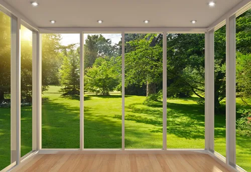 Miniatura 2 de MFWFM - Mural de pared 3D con vista de ventana, papel pintado de jardín con árboles verdes y bosque para dormitorio, sala de estar, fondo de TV