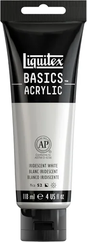 Miniatura 93 de Liquitex BASICS Pintura Acrílica, Botella de 400ml (13.5 oz), Blanco Titanio Titanio Blanco