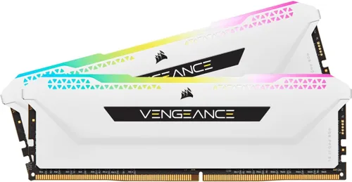 Corsair Vengeance RGB PRO SL DDR4 RAM 32GB (2x16GB) 3600MHz CL18-22-22-42 1.35V. Memoria para computadora de escritorio Intel AMD, color blanco