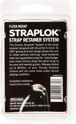 Miniatura 3 de Jim Dunlop Straplok® Retenedores de correa de montaje empotrado - Latón