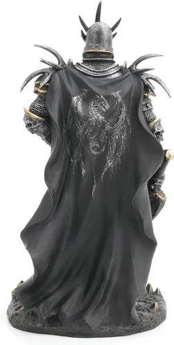 Miniatura 5 de Veronese Design Litch King blindado de 10" con gran espada escultura de resina acabado pintado a mano