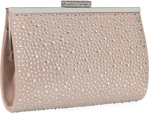 Miniatura 2 de DEXMAY Crystal Clutch Purse for Women Rhinestone Frame Clutch Handbag for Party