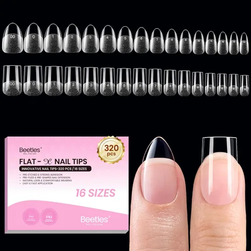 Miniatura 23 de Beetles 9 en 1 Pegamento de Gel para Uñas de Acrílico, 2 Piezas de 10ml Super Fuerte Pegamento de Uñas para Puntas de Uñas Postizas Transparentes