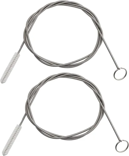 ICEYLI Paquete de 2 cepillos de limpieza de tubos flexibles de 60 pulgadas de largo, cerdas de acero inoxidable y nailon, adecuado para cocina del