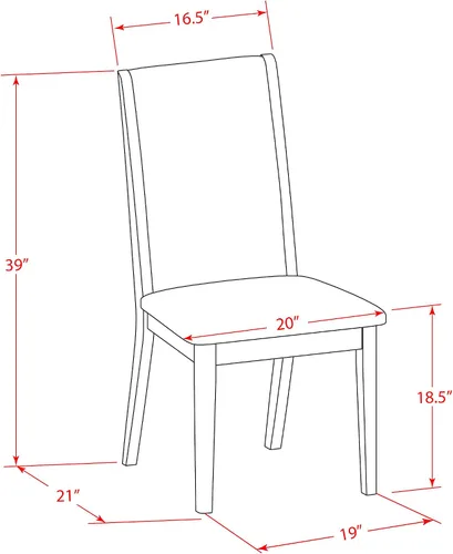 Miniatura 15 de East West Furniture F2LA7-716 Juego de comedor, mediano