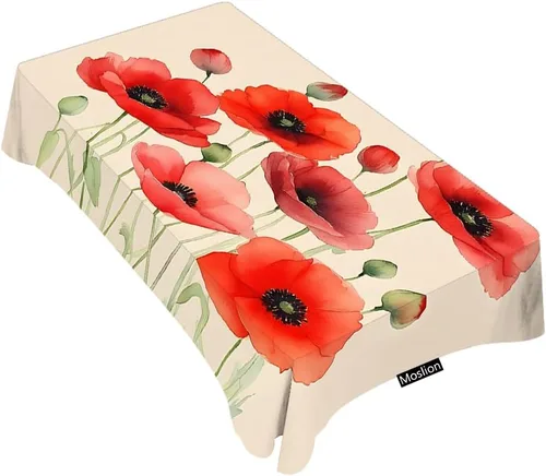 Miniatura 4 de Moslion Mantel rectangular de 52 x 70 pulgadas para cocina, comedor