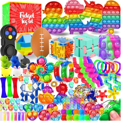 Miniatura 5 de Juguetes para estirar, paquete de 126 recuerdos para niños de 8-12 y 4-8 años, juguetes sensoriales a granel para autismo, juguetes de caja