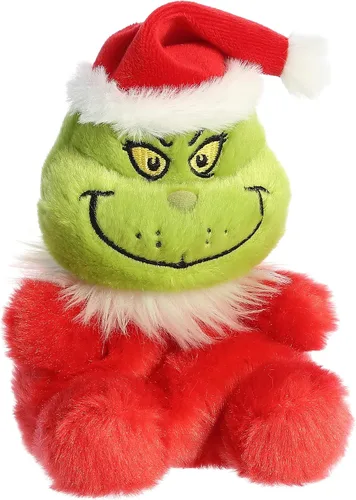 Miniatura 2 de Aurora® Whimsical Dr. Seuss™ Santa Grinch Palm Pals™ Animal de Peluche - Peluche Oficialmente Licenciado para Juego Imaginativo - Perfecto