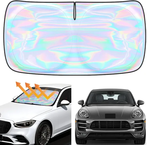 Miniatura 28 de Parasol para parabrisas Rivian R1S R1T 2022-2026 – Parasol compatible con Rivian R1S R1T plegable para ventana delantera, protector de visera solar