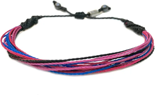 Miniatura 46 de Rumi Sumaq Pulseras de Orgullo y Bandera del País con Atadura de Tirón — Pulseras Macramé Trenzadas a Mano, Nudo de Pescado y Trenzadas Ajustables
