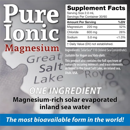 Miniatura 2 de Anderson New Ionic Magnesium Complex, suplemento de magnesio líquido, gotas minerales traza, 30 porciones (2 oz)