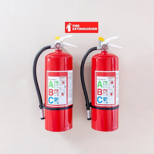 Miniatura 6 de Adhesivo para extintor de incendios para negocios, oficina, comercial, propietario (alquiler a corto plazo), letrero de extintor de incendios de Rojo
