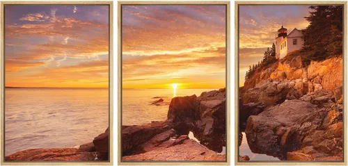 Miniatura 21 de wall26 Lienzo enmarcado para pared, juego de arte de noche estrellada sobre montañas, cielo nocturno tranquilo, naturaleza, desierto, fotografía