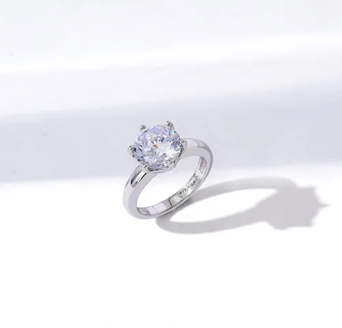 Miniatura 6 de Tienda Collection Sterling Silver Solitaire Ring set with Round Infinite Elements Cubic Zirconia
