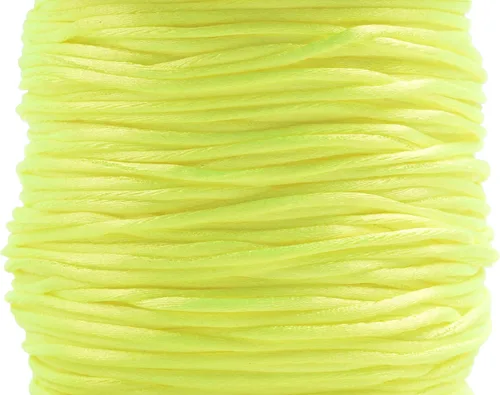 Miniatura 128 de KONMAY 80 Yardas 1.0mm Cordón Rattail de Nylon Satén Seda Trim Hilo para Cuentas para Nudos Chinos, Kumihimo, Trabajo con Cuentas, Macramé, 2-Azul