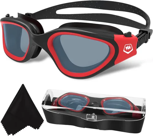 Miniatura 26 de WIN.MAX - Goggles de natación polarizados, antivaho, antirrayos ultravioleta, sin filtraciones y con visión clara para hombres, mujeres, adultos