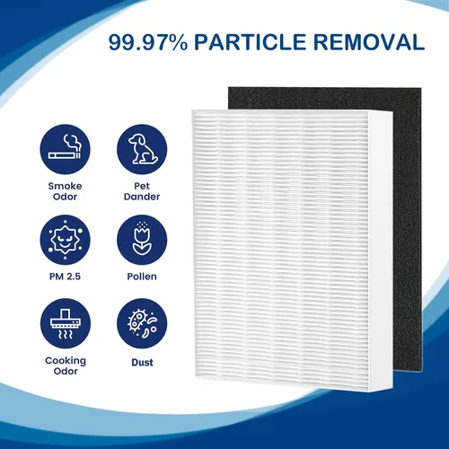 Miniatura 3 de Filtro HEPA Air108 de repuesto compatible con purificadores de aire Oreck AirInstinct 75, 100, 108, 150, 200, incluyendo 2 filtros HEPA Ture y 4