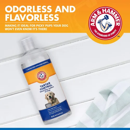 Miniatura 4 de Arm & Hammer Clinical Care - Enjuague dental para perros adultos, aditivo de agua sin olor sin sabor para placa diaria, sarro y control del mal