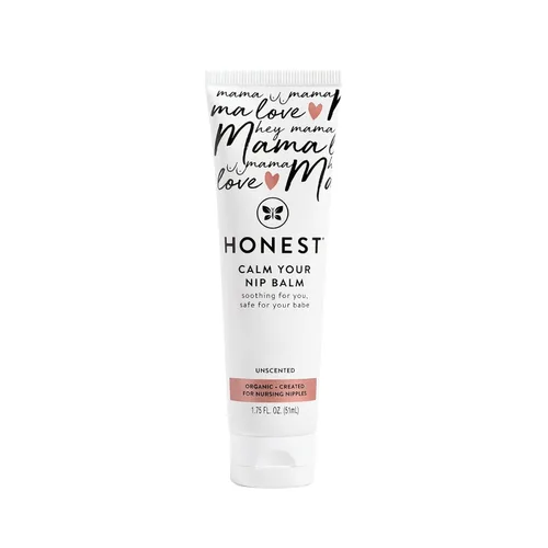 The Honest Company Mama Calm Your Nip Balm, crema nutritiva calmante para pezones para lactancia, piel de bebé sensible naturalmente derivada y