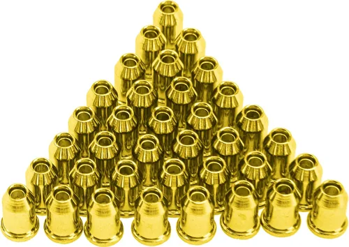 Miniatura 7 de 36 casquillos de metal para guitarra Yootones a través del cuerpo, virolas de montaje de cuerdas compatibles con repuesto de guitarra (negro)