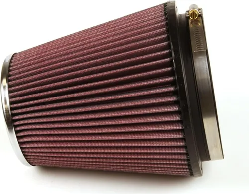 Miniatura 12 de K&N, RC-1041 - Filtro de aire universal con sistema de abrazaderas cónico. Medidas: brida 6 pulgadas (152 mm); altura 7.5 pulgadas (191 mm), base