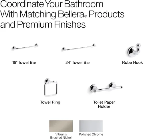Miniatura 7 de KOHLER SOPORTE TP HORIZONTAL BELLERA®