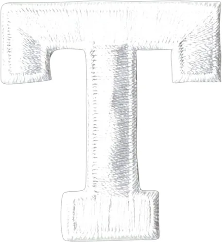 Miniatura 12 de Letras y números blancos de 1-7/8", parche para planchar, bordado (letra M)